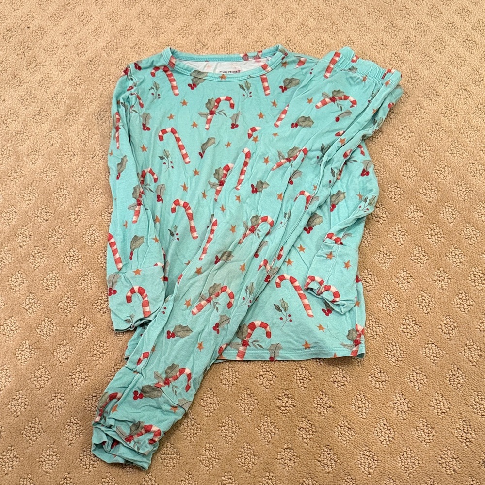 Posh Peanut candy Cane PJs 5T